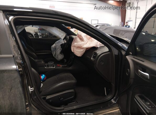 2C3CDXGJ1KH742712 2019 DODGE CHARGER Black Widok wnętrza z przodu