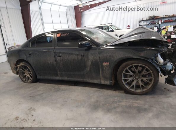2C3CDXGJ1KH742712 2019 DODGE CHARGER Black Widok zestawu wskaźników