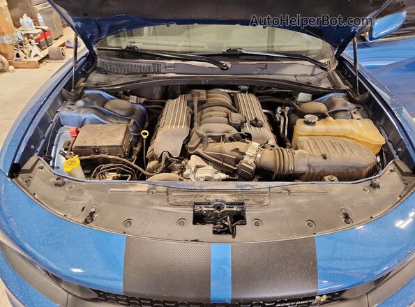 2C3CDXGJ1LH148347 2020 DODGE CHARGER Blue Rear interior view