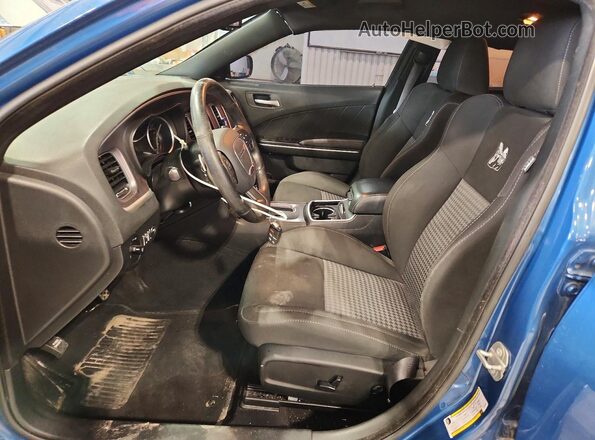 2C3CDXGJ1LH148347 2020 DODGE CHARGER Blue Front interior view