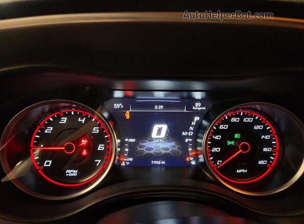 2C3CDXGJ1LH148347 2020 DODGE CHARGER Blue Instrument cluster view