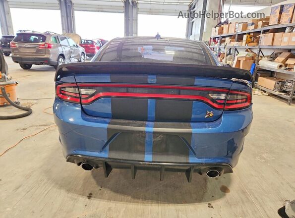 2C3CDXGJ1LH148347 2020 DODGE CHARGER Blue Rear view