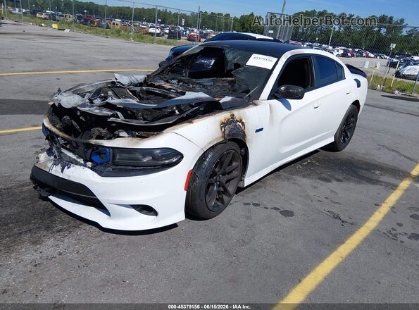 2C3CDXGJ1MH519346 2021 DODGE CHARGER White Vista tres cuartos delantera izquierda