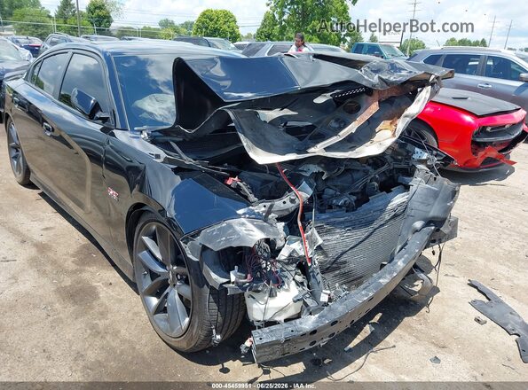 2C3CDXGJ2KH703644 2019 DODGE CHARGER Black წინა ხედი