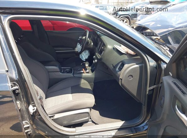 2C3CDXGJ2KH703644 2019 DODGE CHARGER Black წინა სალონის ხედი