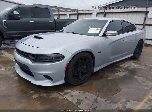 2C3CDXGJ2LH156179 2020 DODGE CHARGER Gray Առջևի ձախ երեք քառորդ տեսարան