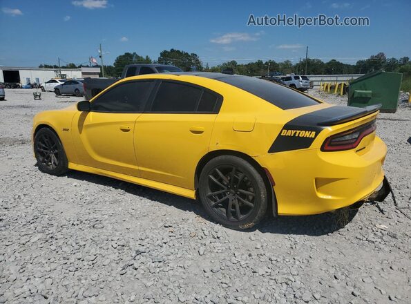 2C3CDXGJ3HH650865 2017 DODGE CHARGER Yellow Rear left