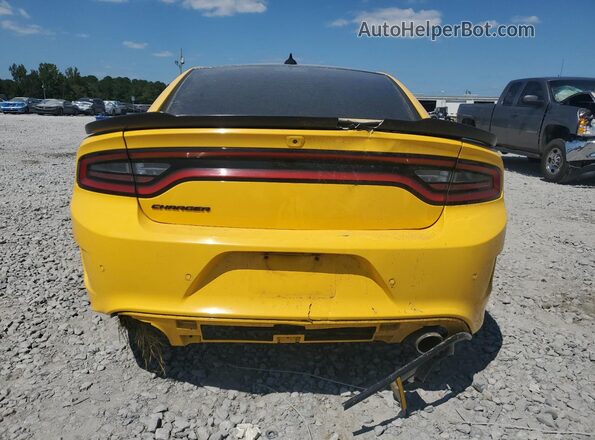 2C3CDXGJ3HH650865 2017 DODGE CHARGER Yellow Rear view