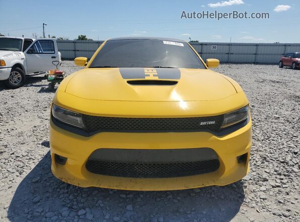 2C3CDXGJ3HH650865 2017 DODGE CHARGER Yellow Front view