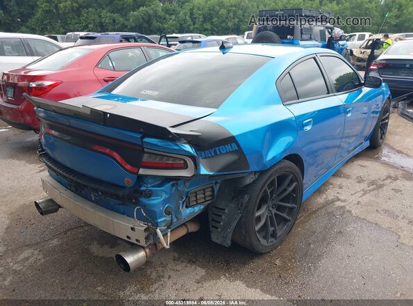 2C3CDXGJ3JH313540 2018 DODGE CHARGER Blue Trasero derecho