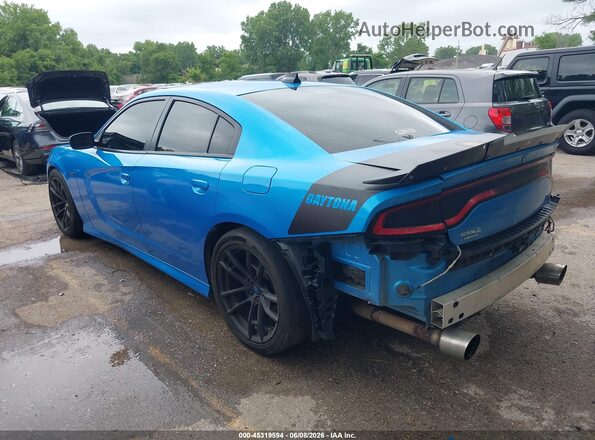 2C3CDXGJ3JH313540 2018 DODGE CHARGER Blue Trasero izquierdo