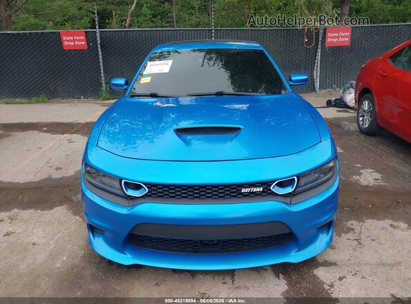 2C3CDXGJ3JH313540 2018 DODGE CHARGER Blue Vista del cuadro de instrumentos