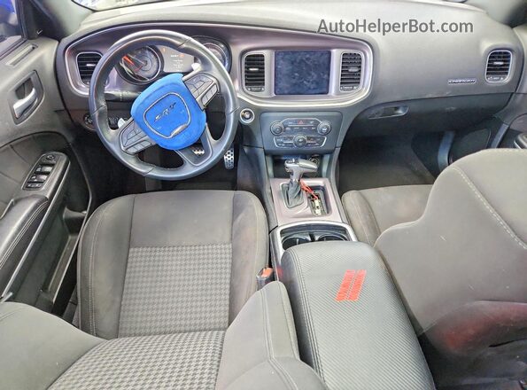 2C3CDXGJ3KH506885 2019 DODGE CHARGER Blue Вид панелі приладів