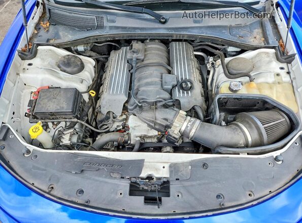 2C3CDXGJ3KH506885 2019 DODGE CHARGER Blue Вид задньої частини салону