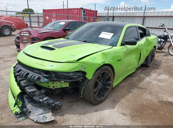 2C3CDXGJ3PH589001 2023 DODGE CHARGER Зеленый Передняя левая четверть