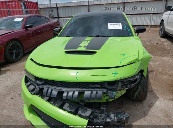 2C3CDXGJ3PH589001 2023 DODGE CHARGER Зеленый Вид панели приборов