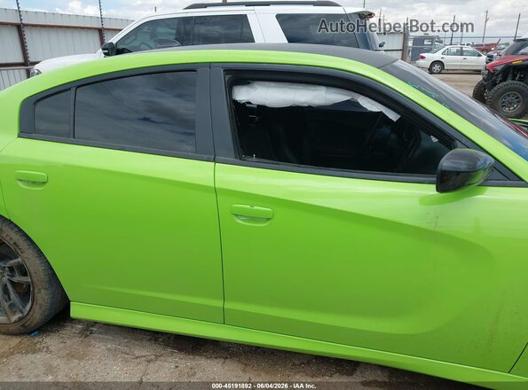 2C3CDXGJ3PH589001 2023 DODGE CHARGER Зеленый Вид щитка приборов