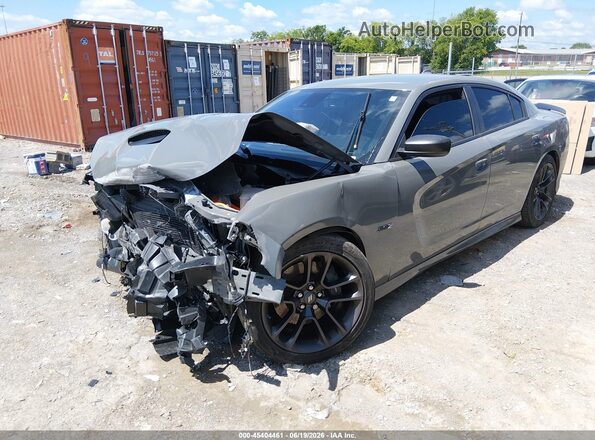 2C3CDXGJ3PH660164 2023 DODGE CHARGER Gray წინა მარცხენა ხედი სამი მეოთხედიდან