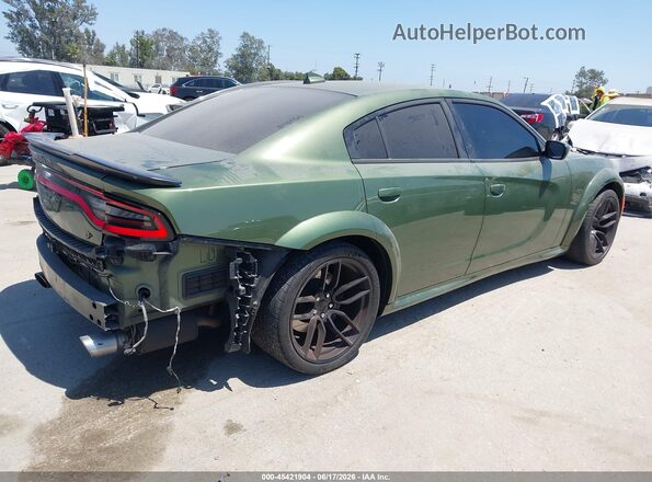 2C3CDXGJ4KH701152 2019 DODGE CHARGER Green Задня права чверть