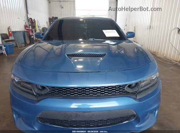 2C3CDXGJ4LH177129 2020 DODGE CHARGER Синий Вид спереди