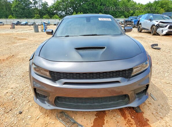 2C3CDXGJ4MH527778 2021 DODGE CHARGER Charcoal Вид спереду