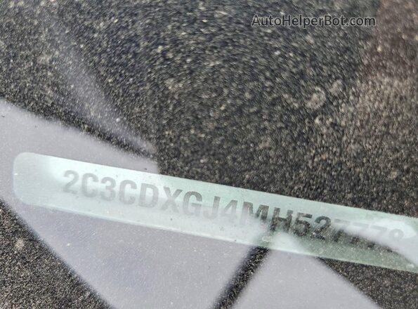2C3CDXGJ4MH527778 2021 DODGE CHARGER Charcoal Вид наклейки з VIN-кодом