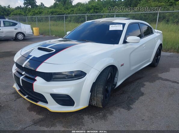 2C3CDXGJ5MH588170 2021 DODGE CHARGER White Przód lewy