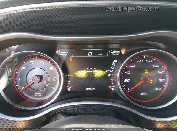 2C3CDXGJ6GH132814 2016 DODGE CHARGER Black უკანა სავარძლების ხედი