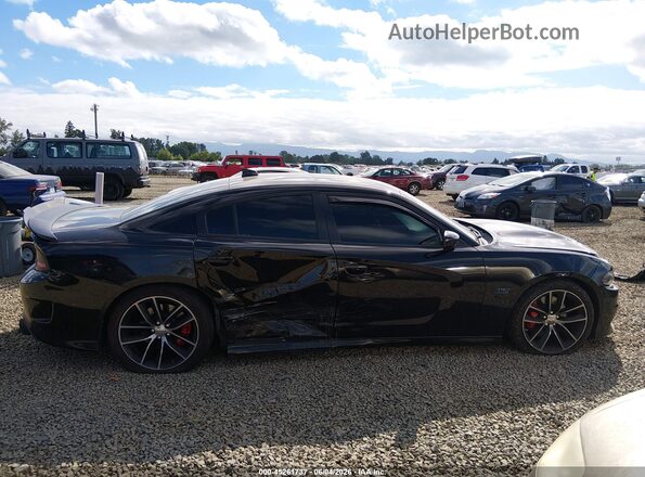 2C3CDXGJ6GH132814 2016 DODGE CHARGER Black უკანა სალონის ხედი