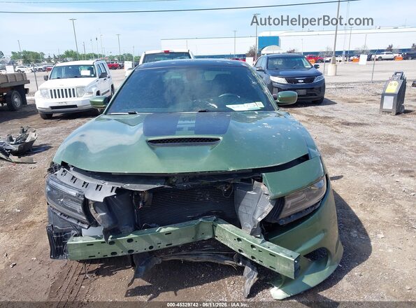 2C3CDXGJ6KH646770 2019 DODGE CHARGER Green უკანა სალონის ხედი