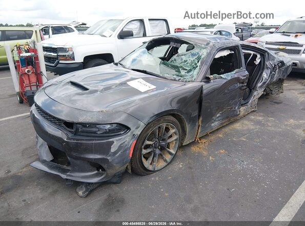 2C3CDXGJ6LH149770 2020 DODGE CHARGER Gray წინა მარცხენა ხედი სამი მეოთხედიდან