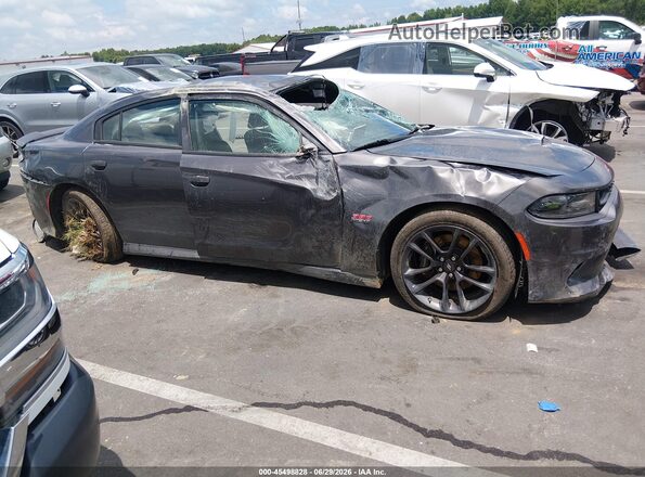 2C3CDXGJ6LH149770 2020 DODGE CHARGER Gray უკანა სალონის ხედი