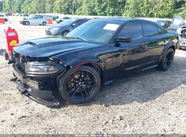 2C3CDXGJ6MH611908 2021 DODGE CHARGER Black Передня ліва чверть