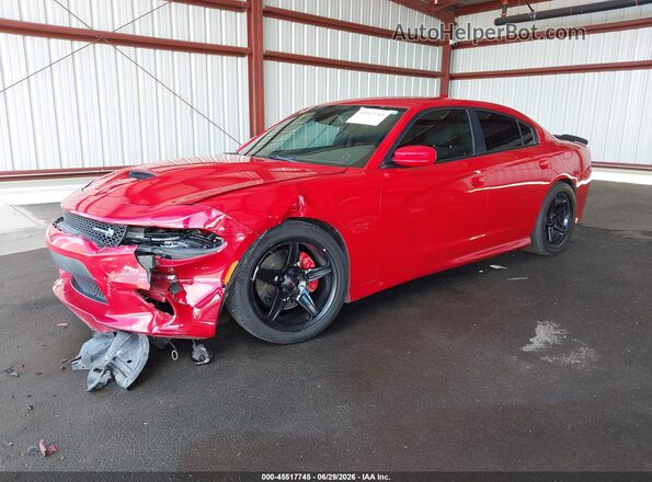 2C3CDXGJ7GH350549 2016 DODGE CHARGER Red წინა მარცხენა ხედი სამი მეოთხედიდან