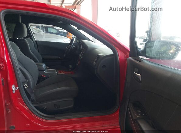 2C3CDXGJ7GH350549 2016 DODGE CHARGER Red წინა სალონის ხედი