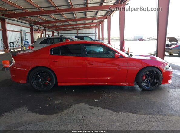 2C3CDXGJ7GH350549 2016 DODGE CHARGER Red უკანა სალონის ხედი