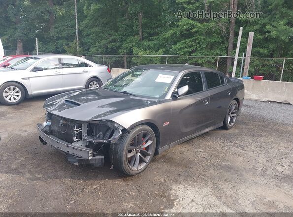 2C3CDXGJ7JH253374 2018 DODGE CHARGER Gray Front left