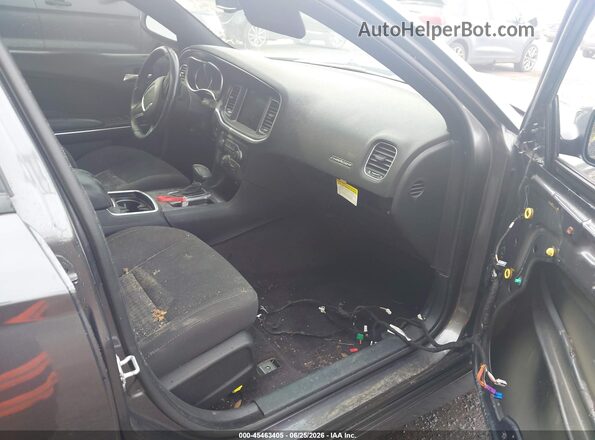 2C3CDXGJ7JH253374 2018 DODGE CHARGER Gray Front interior view