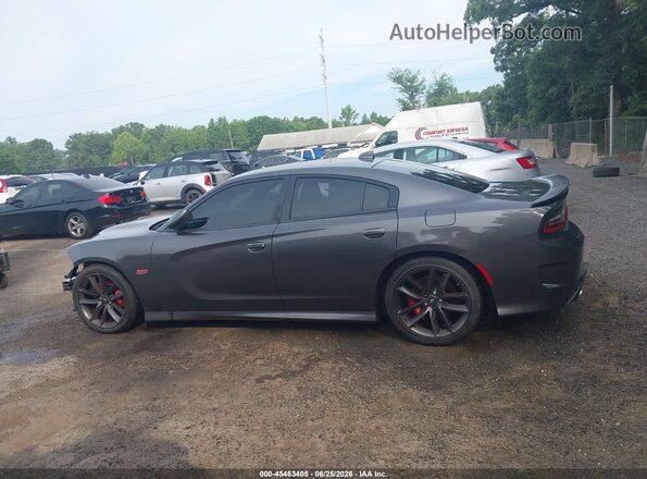 2C3CDXGJ7JH253374 2018 DODGE CHARGER Gray Rear interior view