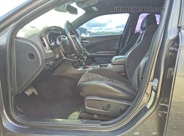 2C3CDXGJ7KH564014 2019 DODGE CHARGER Серый Вид салона спереди