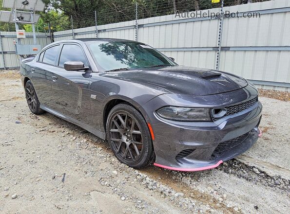 2C3CDXGJ7KH564014 2019 DODGE CHARGER Серый Передняя правая четверть