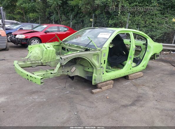 2C3CDXGJ7KH619545 2019 DODGE CHARGER Green Front view