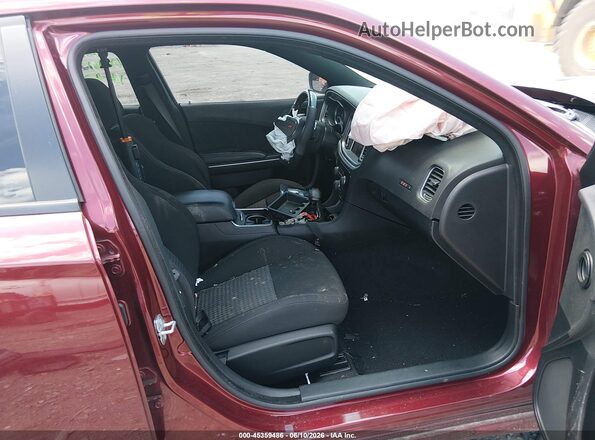 2C3CDXGJ7MH645436 2021 DODGE CHARGER Maroon Вид салону спереду