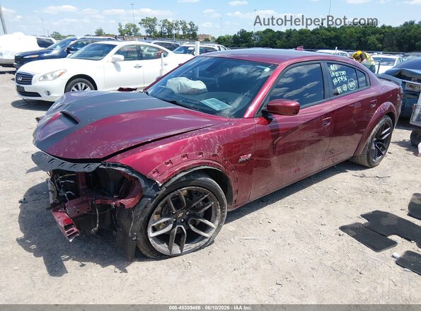 2C3CDXGJ7MH645436 2021 DODGE CHARGER Maroon Передня ліва чверть