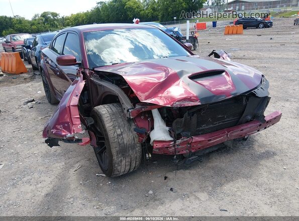 2C3CDXGJ7MH645436 2021 DODGE CHARGER Maroon Вид спереду
