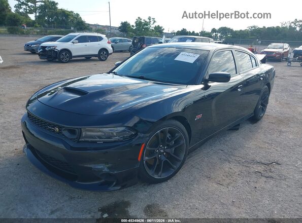 2C3CDXGJ7MH657957 2021 DODGE CHARGER Black Передня ліва чверть