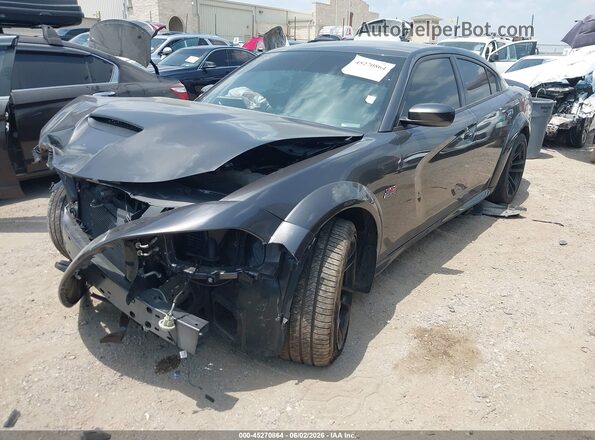 2C3CDXGJ7NH134780 2022 DODGE CHARGER Gray წინა მარცხენა ხედი სამი მეოთხედიდან
