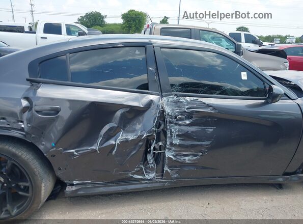 2C3CDXGJ7NH134780 2022 DODGE CHARGER Gray უკანა სალონის ხედი