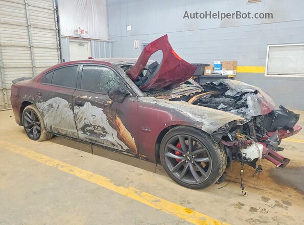 2C3CDXGJ8KH637553 2019 DODGE CHARGER Бордовый 