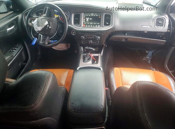 2C3CDXGJ8LH185833 2020 DODGE CHARGER Blue Widok deski rozdzielczej
